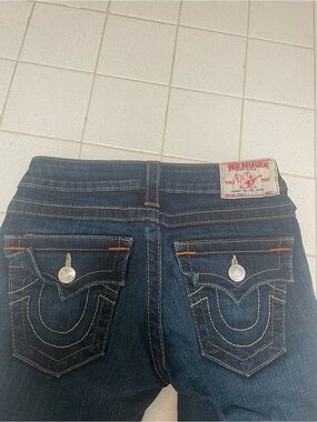 True Religion Women's Dark Indigo Bootcut Jeans